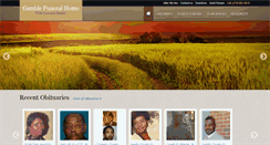 Desktop Screenshot of gamblefuneralhome.com
