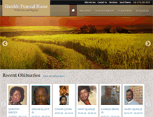 Tablet Screenshot of gamblefuneralhome.com